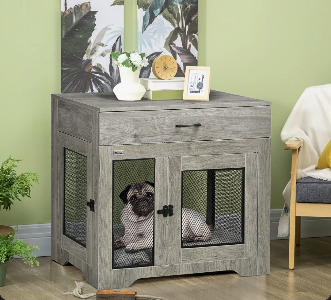Oak & Aura's Furniture Style Crate with 2 Doors