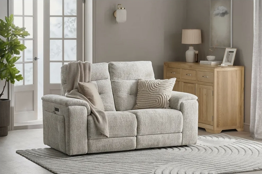 Oak & Aura's 2 Seater Recliner with Power Headrests