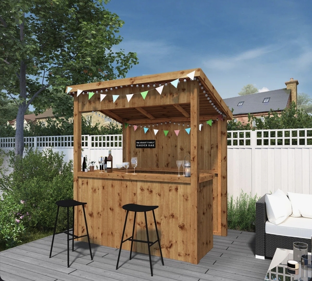 Oak & Aura's 6 x 4ft Pressure Treated Garden Bar