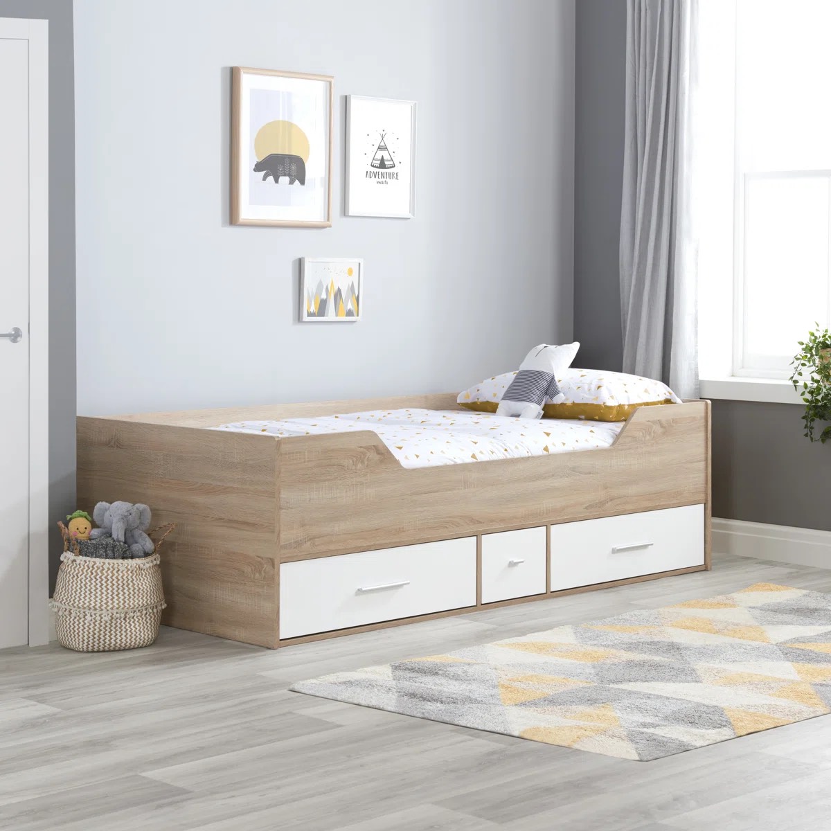 Oak & Aura's Single (3') Kids Bed