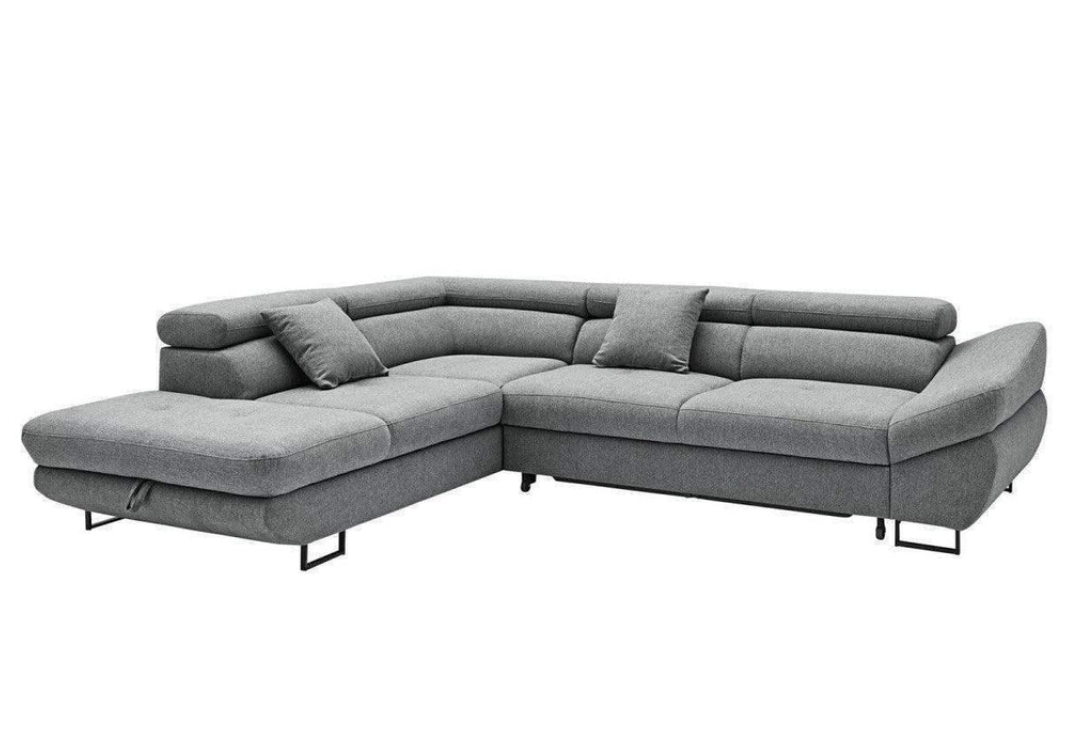 Oak & Aura's Corner Sofa Bed with Storage.