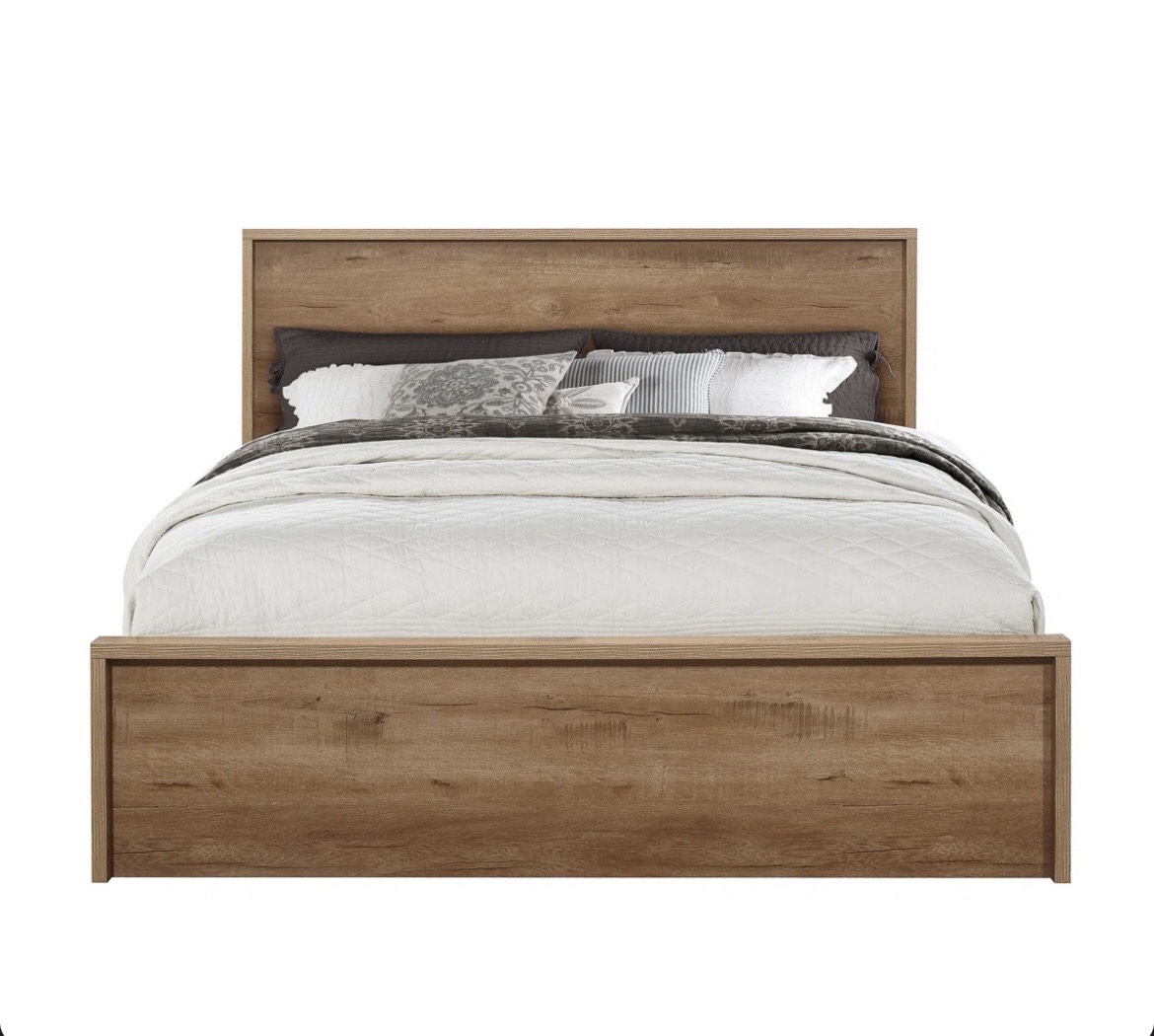 Oak and Aura  Storage Single Bed(4') With Mattress